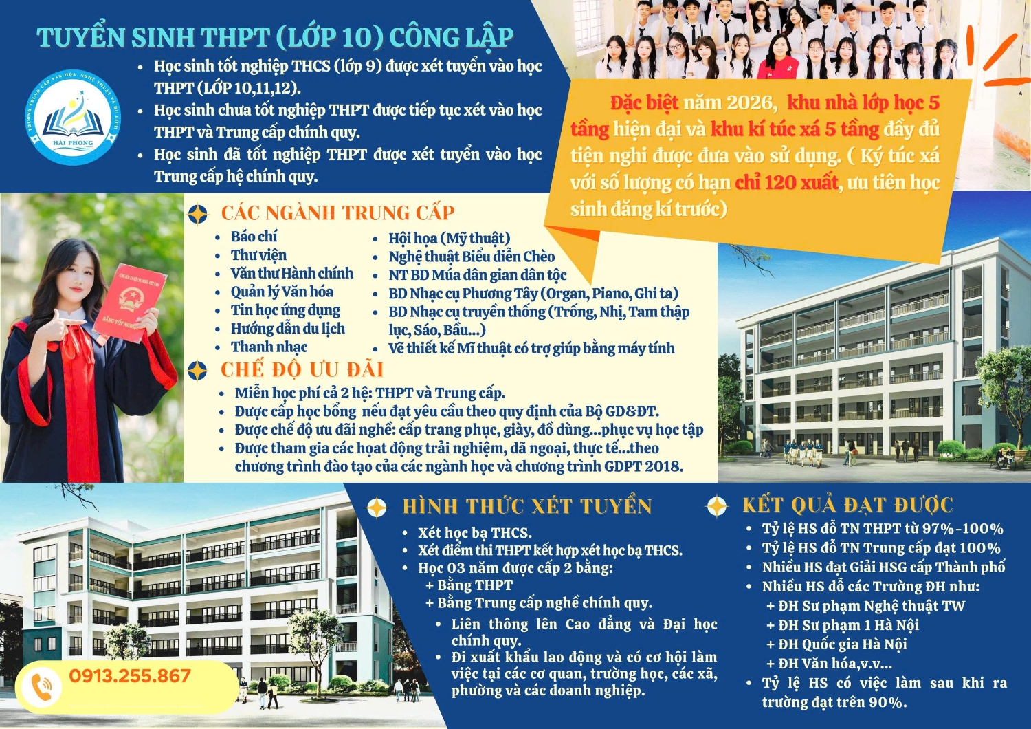 TUYỂN SINH THPT + TRUNG CẤP NĂM 2026